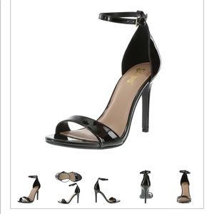Patent ankle strap heels